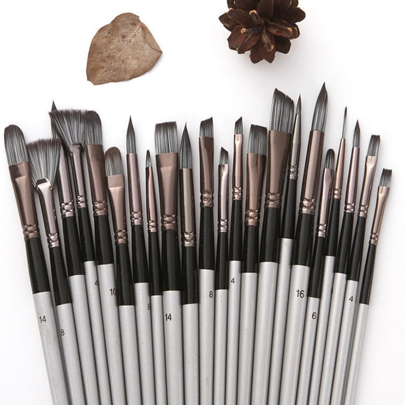 ARTİGOKİT| 12pcs Paint Brushes