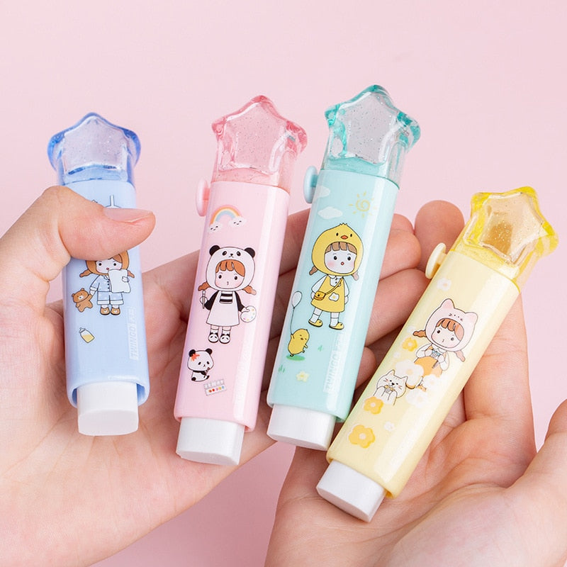 ARTİGOKİT | Push-pull Cat paw cute eraser girl pencil eraser