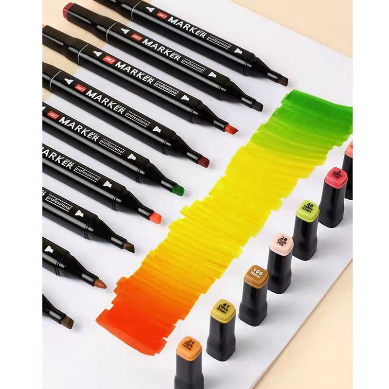 ARTİGOKİT | 24-168 Colors Oily Art Marker Pen Set