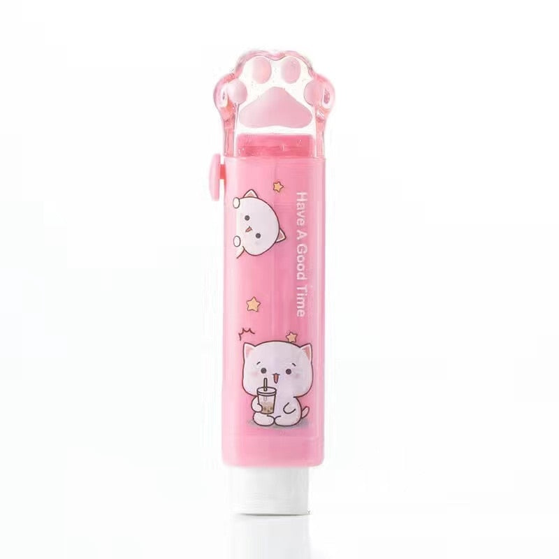 ARTİGOKİT | Push-pull Cat paw cute eraser girl pencil eraser
