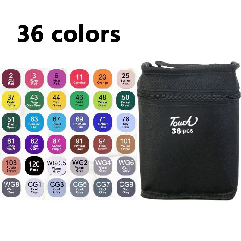 ARTİGOKİT | 24-168 Colors Oily Art Marker Pen Set