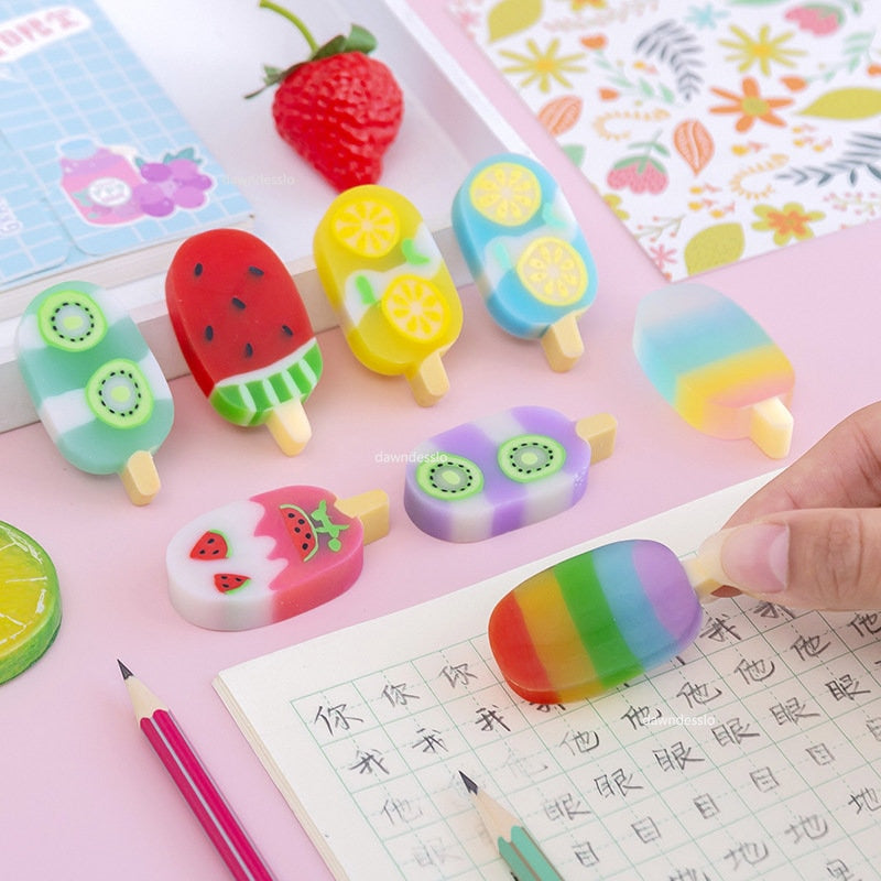 ARTİGOKİT | Novelty Summer Ice Cream Rubber Erasers
