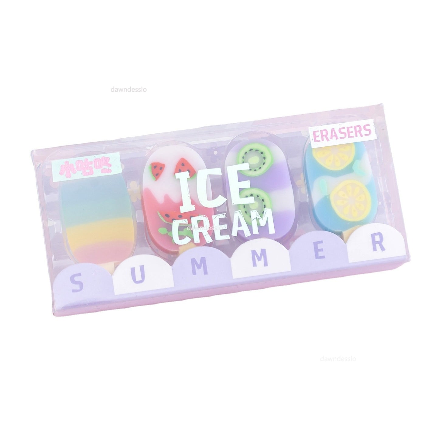 ARTİGOKİT | Novelty Summer Ice Cream Rubber Erasers