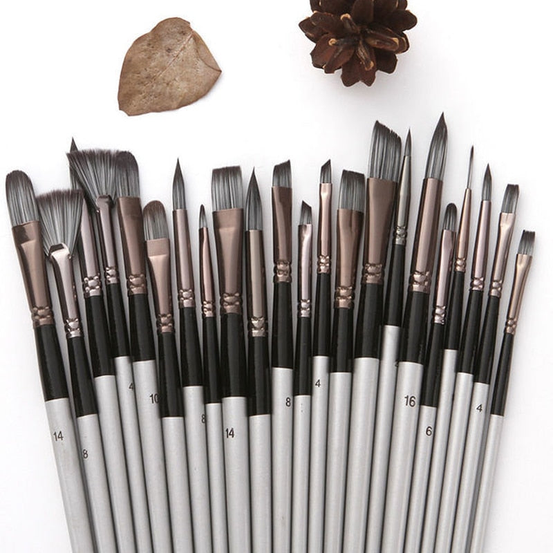 ARTİGOKİT| 12pcs Paint  Brushes