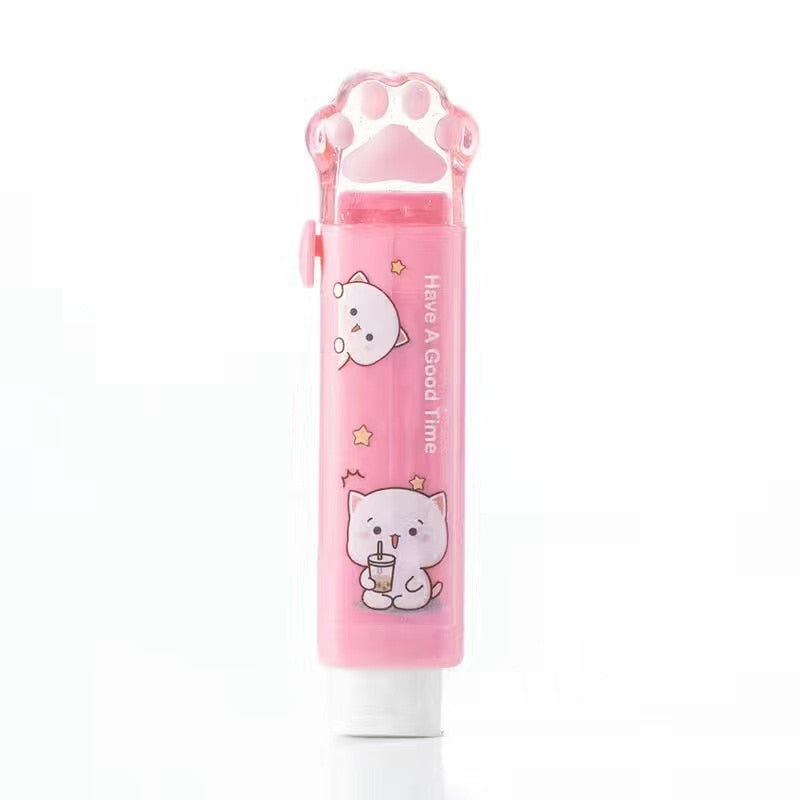 ARTİGOKİT |   Push-pull Cat paw cute eraser girl pencil eraser